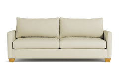 Tuxedo Queen Size Sleeper Sofa Bed :: Leg Finish: Natural / Sleeper Option: Memory Foam Mattress