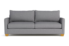 Tuxedo Queen Size Sleeper Sofa Bed :: Leg Finish: Natural / Sleeper Option: Deluxe Innerspring Mattress