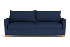 Tuxedo Queen Size Sleeper Sofa Bed :: Leg Finish: Natural / Sleeper Option: Deluxe Innerspring Mattress