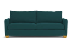 Tuxedo Queen Size Sleeper Sofa Bed :: Leg Finish: Natural / Sleeper Option: Deluxe Innerspring Mattress