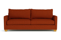 Tuxedo Queen Size Sleeper Sofa Bed :: Leg Finish: Natural / Sleeper Option: Deluxe Innerspring Mattress