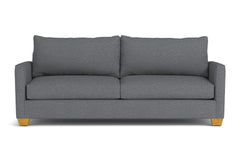 Tuxedo Queen Size Sleeper Sofa Bed :: Leg Finish: Natural / Sleeper Option: Deluxe Innerspring Mattress