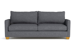 Tuxedo Queen Size Sleeper Sofa Bed :: Leg Finish: Natural / Sleeper Option: Deluxe Innerspring Mattress