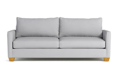 Tuxedo Queen Size Sleeper Sofa Bed :: Leg Finish: Natural / Sleeper Option: Deluxe Innerspring Mattress