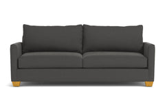 Tuxedo Queen Size Sleeper Sofa Bed :: Leg Finish: Natural / Sleeper Option: Deluxe Innerspring Mattress