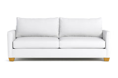 Tuxedo Queen Size Sleeper Sofa Bed :: Leg Finish: Natural / Sleeper Option: Deluxe Innerspring Mattress