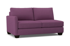 Tuxedo Left Arm Apartment Size Sofa :: Leg Finish: Espresso / Configuration: LAF - Chaise on the Left