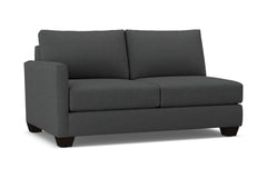 Tuxedo Left Arm Apartment Size Sofa :: Leg Finish: Espresso / Configuration: LAF - Chaise on the Left