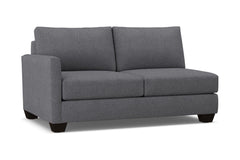 Tuxedo Left Arm Apartment Size Sofa :: Leg Finish: Espresso / Configuration: LAF - Chaise on the Left