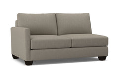 Tuxedo Left Arm Apartment Size Sofa :: Leg Finish: Espresso / Configuration: LAF - Chaise on the Left