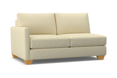 Tuxedo Left Arm Apartment Size Sofa :: Leg Finish: Natural / Configuration: LAF - Chaise on the Left