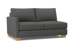 Tuxedo Left Arm Apartment Size Sofa :: Leg Finish: Natural / Configuration: LAF - Chaise on the Left