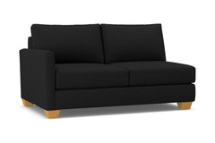 Tuxedo Left Arm Apartment Size Sofa :: Leg Finish: Natural / Configuration: LAF - Chaise on the Left