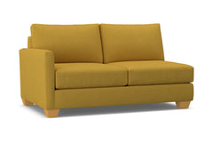 Tuxedo Left Arm Apartment Size Sofa :: Leg Finish: Natural / Configuration: LAF - Chaise on the Left