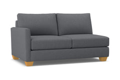 Tuxedo Left Arm Apartment Size Sofa :: Leg Finish: Natural / Configuration: LAF - Chaise on the Left