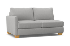 Tuxedo Left Arm Apartment Size Sofa :: Leg Finish: Natural / Configuration: LAF - Chaise on the Left