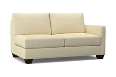 Tuxedo Right Arm Apartment Size Sofa :: Leg Finish: Espresso / Configuration: RAF - Chaise on the Right