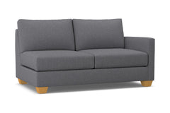 Tuxedo Right Arm Apartment Size Sofa :: Leg Finish: Natural / Configuration: RAF - Chaise on the Right