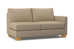 Tuxedo Right Arm Apartment Size Sofa :: Leg Finish: Natural / Configuration: RAF - Chaise on the Right