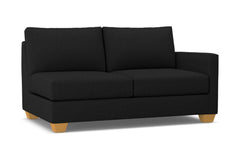 Tuxedo Right Arm Apartment Size Sofa :: Leg Finish: Natural / Configuration: RAF - Chaise on the Right