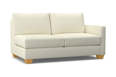 Tuxedo Right Arm Apartment Size Sofa :: Leg Finish: Natural / Configuration: RAF - Chaise on the Right