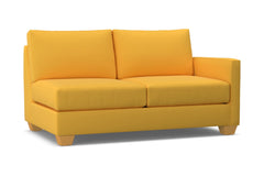 Tuxedo Right Arm Apartment Size Sofa :: Leg Finish: Natural / Configuration: RAF - Chaise on the Right