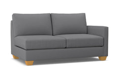 Tuxedo Right Arm Apartment Size Sofa :: Leg Finish: Natural / Configuration: RAF - Chaise on the Right