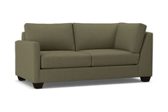Tuxedo Left Arm Corner Apt Size Sofa :: Leg Finish: Espresso / Configuration: LAF - Chaise on the Left