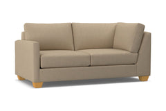 Tuxedo Left Arm Corner Apt Size Sofa :: Leg Finish: Natural / Configuration: LAF - Chaise on the Left