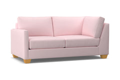 Tuxedo Left Arm Corner Apt Size Sofa :: Leg Finish: Natural / Configuration: LAF - Chaise on the Left