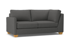 Tuxedo Left Arm Corner Apt Size Sofa :: Leg Finish: Natural / Configuration: LAF - Chaise on the Left