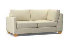 Tuxedo Left Arm Corner Apt Size Sofa :: Leg Finish: Natural / Configuration: LAF - Chaise on the Left