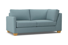 Tuxedo Left Arm Corner Apt Size Sofa :: Leg Finish: Natural / Configuration: LAF - Chaise on the Left