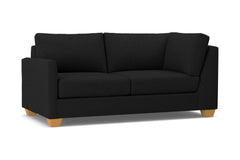 Tuxedo Left Arm Corner Apt Size Sofa :: Leg Finish: Natural / Configuration: LAF - Chaise on the Left