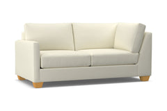 Tuxedo Left Arm Corner Apt Size Sofa :: Leg Finish: Natural / Configuration: LAF - Chaise on the Left