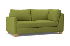 Tuxedo Left Arm Corner Apt Size Sofa :: Leg Finish: Natural / Configuration: LAF - Chaise on the Left