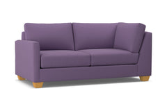 Tuxedo Left Arm Corner Apt Size Sofa :: Leg Finish: Natural / Configuration: LAF - Chaise on the Left