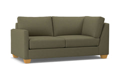 Tuxedo Left Arm Corner Apt Size Sofa :: Leg Finish: Natural / Configuration: LAF - Chaise on the Left