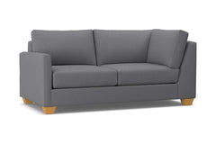 Tuxedo Left Arm Corner Apt Size Sofa :: Leg Finish: Natural / Configuration: LAF - Chaise on the Left