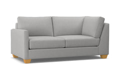 Tuxedo Left Arm Corner Apt Size Sofa :: Leg Finish: Natural / Configuration: LAF - Chaise on the Left