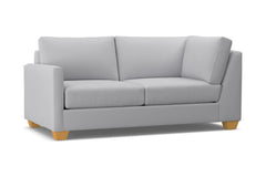 Tuxedo Left Arm Corner Apt Size Sofa :: Leg Finish: Natural / Configuration: LAF - Chaise on the Left