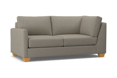 Tuxedo Left Arm Corner Apt Size Sofa :: Leg Finish: Natural / Configuration: LAF - Chaise on the Left