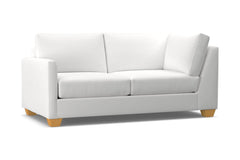 Tuxedo Left Arm Corner Apt Size Sofa :: Leg Finish: Natural / Configuration: LAF - Chaise on the Left