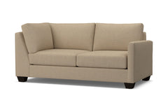 Tuxedo Right Arm Corner Apt Size Sofa :: Leg Finish: Espresso / Configuration: RAF - Chaise on the Right