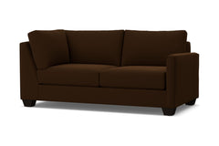 Tuxedo Right Arm Corner Apt Size Sofa :: Leg Finish: Espresso / Configuration: RAF - Chaise on the Right