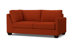 Tuxedo Right Arm Corner Apt Size Sofa :: Leg Finish: Espresso / Configuration: RAF - Chaise on the Right