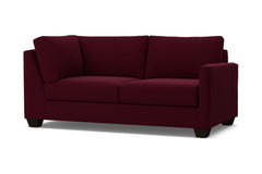 Tuxedo Right Arm Corner Apt Size Sofa :: Leg Finish: Espresso / Configuration: RAF - Chaise on the Right