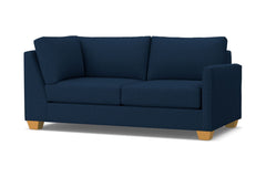 Tuxedo Right Arm Corner Apt Size Sofa :: Leg Finish: Natural / Configuration: RAF - Chaise on the Right