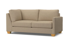 Tuxedo Right Arm Corner Apt Size Sofa :: Leg Finish: Natural / Configuration: RAF - Chaise on the Right