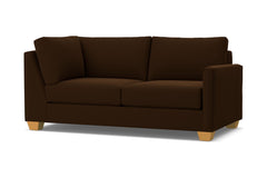 Tuxedo Right Arm Corner Apt Size Sofa :: Leg Finish: Natural / Configuration: RAF - Chaise on the Right